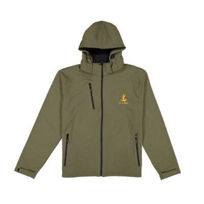 Hunting jacket with embridered logo on chest