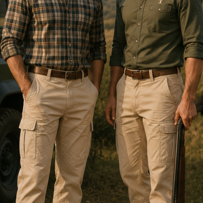 Pantalon d'été beige